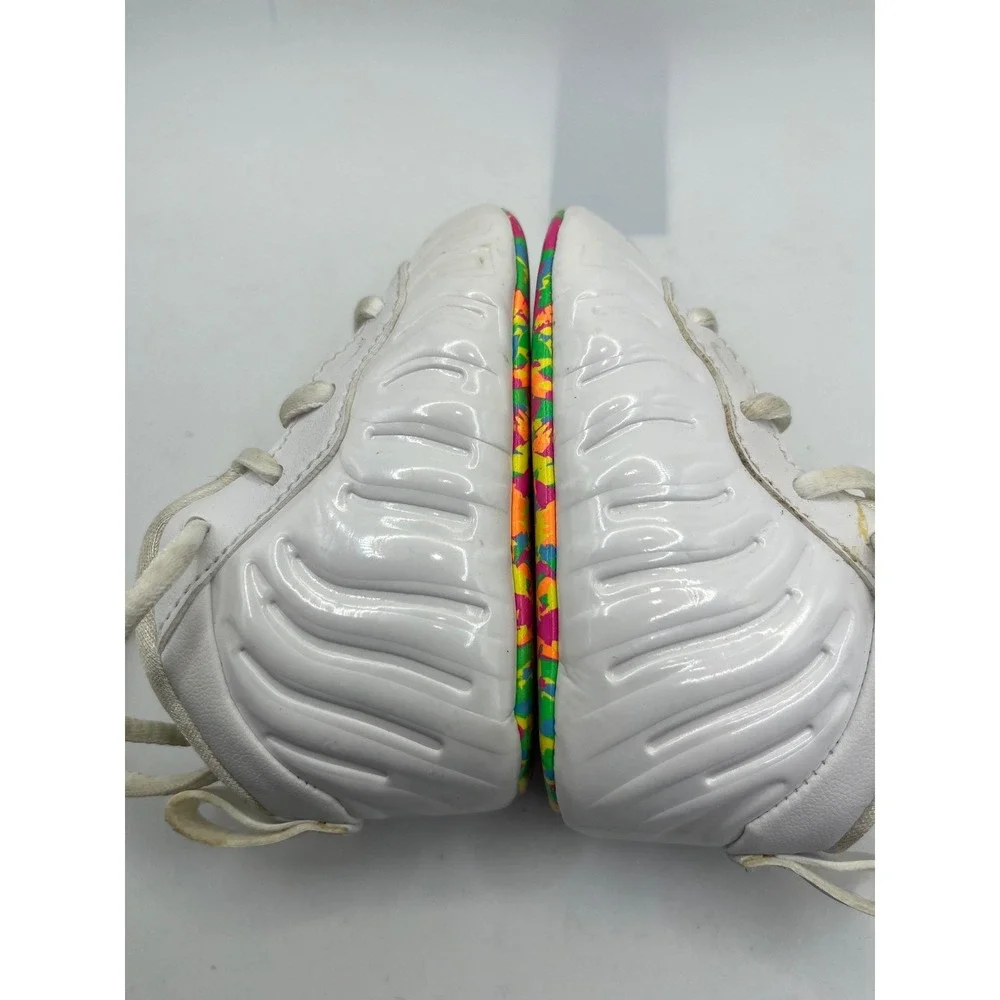 Nike Baby Toddler White Foams Sneakers Rainbow Sole Shoes Size‎ 2C